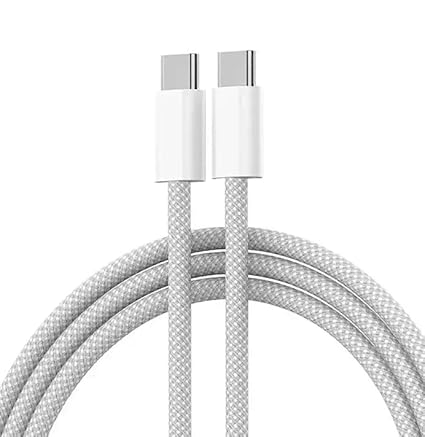 Braided C to C Cable for iPhone-Fast Charging, 20W Power Delivery